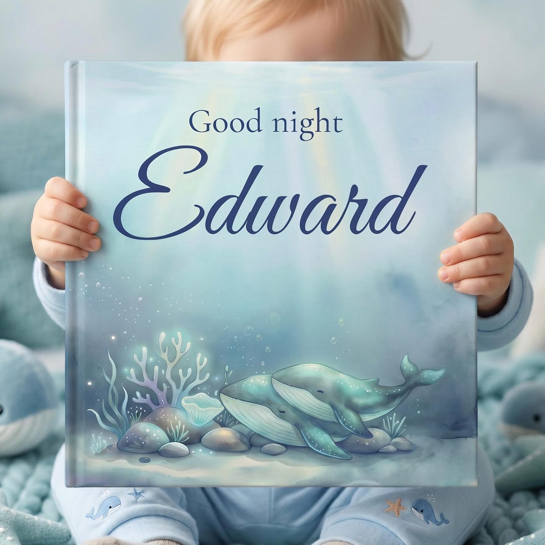 Personalized Kids Book About Sea Animals, Custom Name Ocean Bedtime ...
