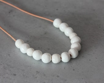 white porcelain necklace