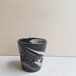 Handmade Black & Cream Ceramic Mug