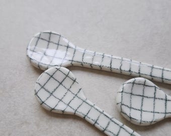 Handmade porcelain spoon