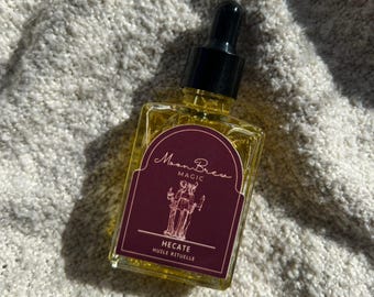 直感、保護、精神的な導きのためのヘカテ儀式オイル（ムーンブリューマジック）