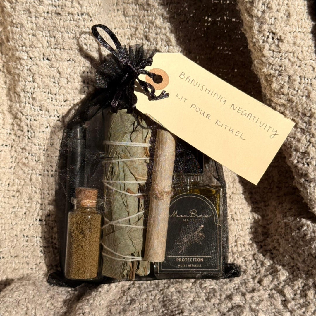 Banishing Negativity Candle Magic Kit - Etsy