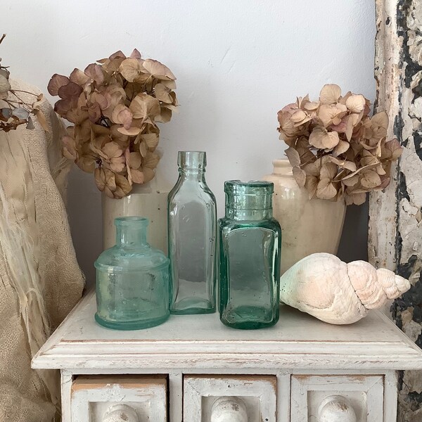 Trio Of Antique Ink Bottles