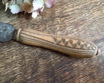 Antique Carved Bread Knife