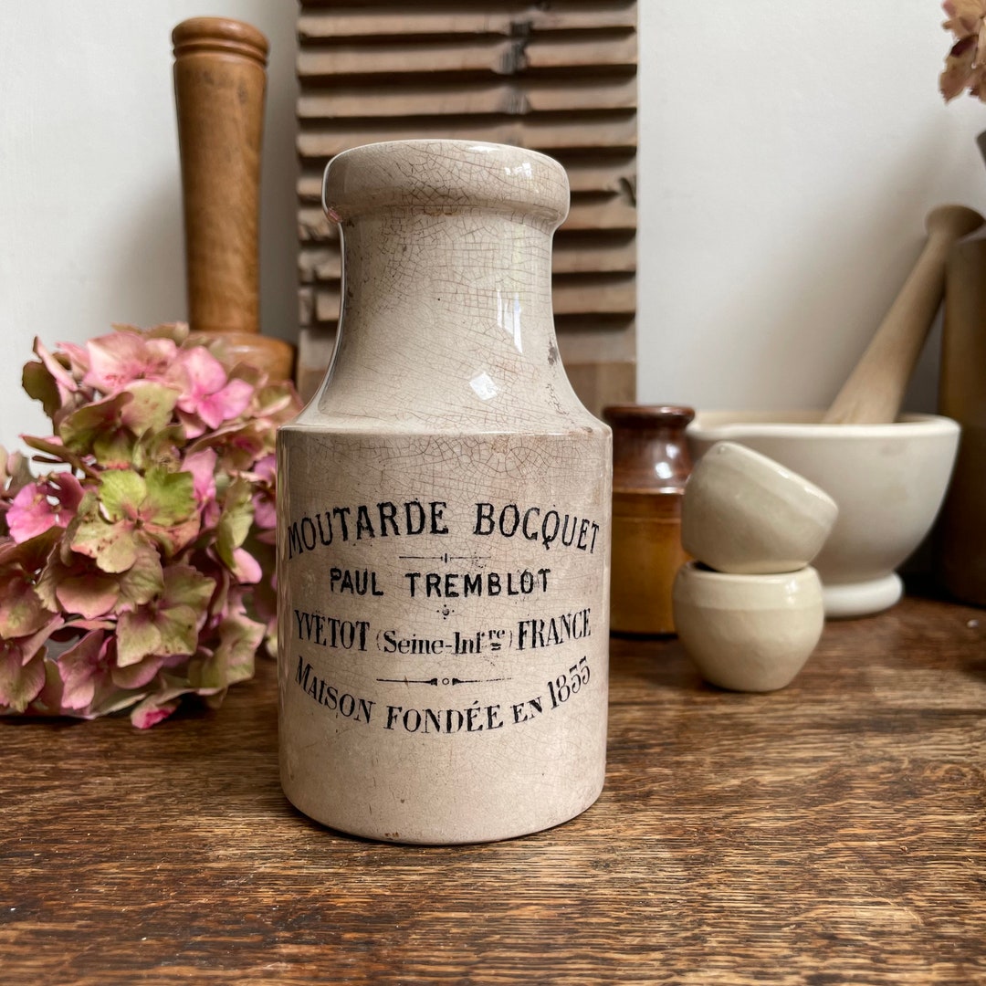 Rare Antique French Mustard Pot Etsy