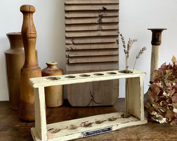 Vintage Test Tube Rack Etsy