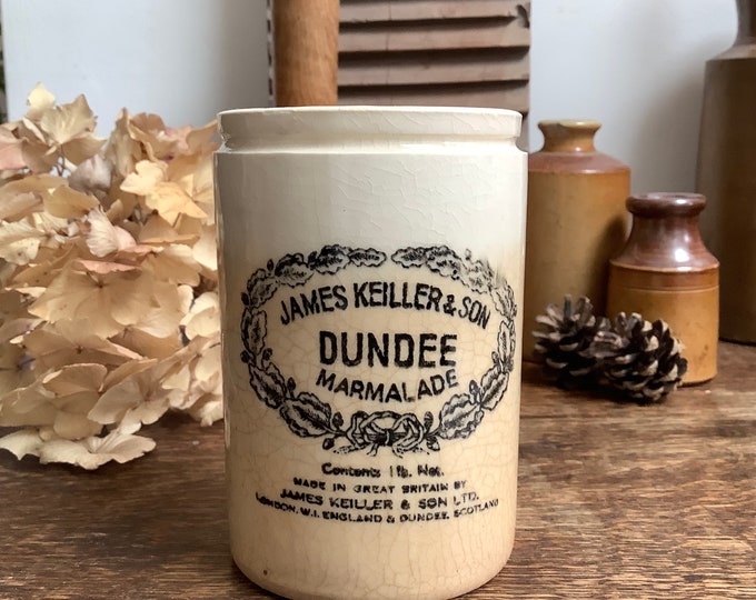 Antique Dundee Marmalade Jar James Keiller Etsy