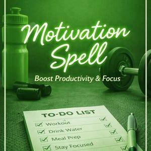 Hechizo de motivación / Aumenta la productividad, la concentración, supera la procrastinación, ritual energético