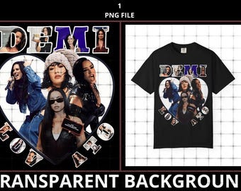 Demi Lovato It's Not That Deep Tour, Diseño de camiseta PNG (Descarga digital).