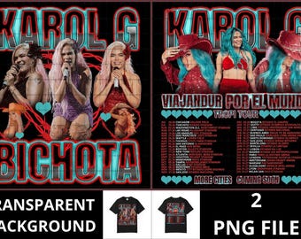 Archivo PNG de Karol G Bichota: Gráfico del concierto de la gira Tropicoqueta (Descarga digital)