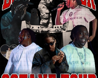 Diseño de camiseta PNG de la gira Octane Tour 2026 de Don Toliver (descarga digital)