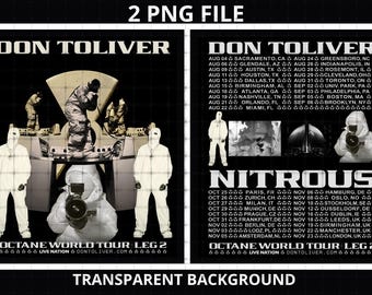 Don Toliver Octane Tour 2026 PNG T-Shirt Design (Digital Download)