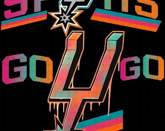Archivo PNG SVG de Spurs para impresión por sublimación con fondo transparente / Descarga instantánea
