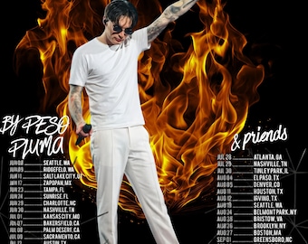 Cartel de la Dinastía Peso Pluma PNG, Diseño de la Gira Tito Doble P 2026 (Descarga digital)