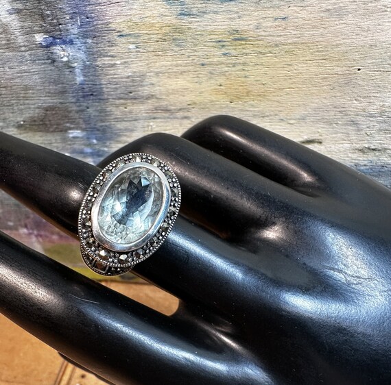 Vintage Marcasite Statement Ring - image 1