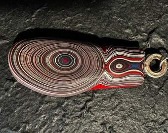 Motor City Agate Fordite Pendant