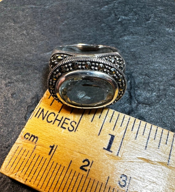Vintage Marcasite Statement Ring - image 7