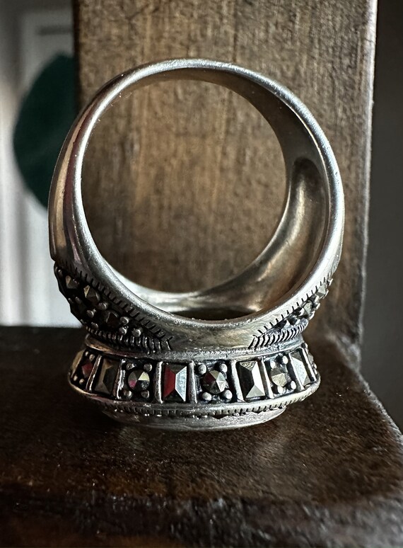Vintage Marcasite Statement Ring - image 6