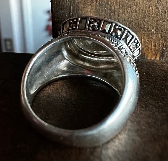 Vintage Marcasite Statement Ring - image 5
