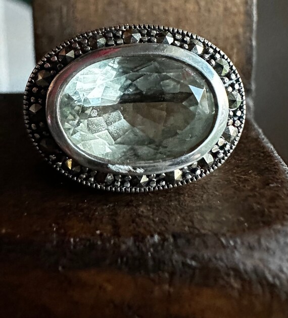 Vintage Marcasite Statement Ring - image 2