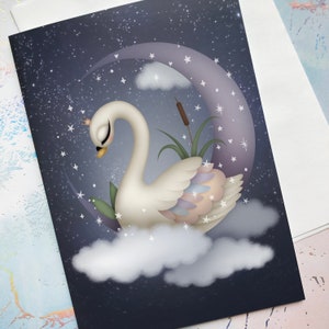 Carte illustrée, Le Lac des cygnes