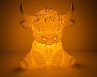 Highland Cow Tealight Holder