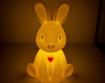 Bunny Tealight Holder with Hidden Heart