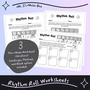 Rytmkastningen - Musiktärningsarbetsblad