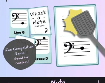 Whack-A-Note: Bass Clef Note Reading Game