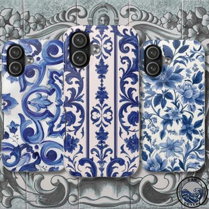 Portuguese Azulejo Phone Case | Blue White Tile Pattern (iPhone, Samsung)