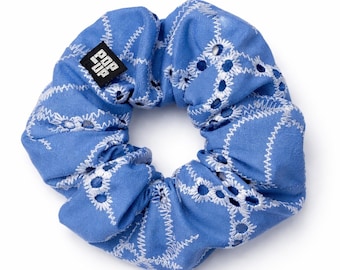 Coletero XL con ojales – Accesorio para el cabello azul