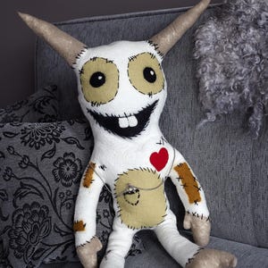 Plush monster , hand crafted toy, cool gift, Handmade Monster Doll,Snuggle Buddies hug monster,  plush toy. Plushies, teen gift