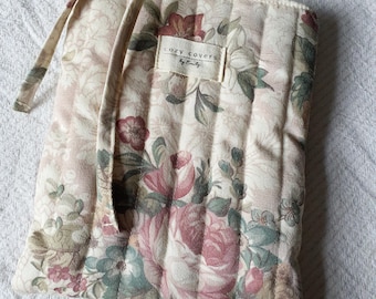 Funda rústica floral para libros