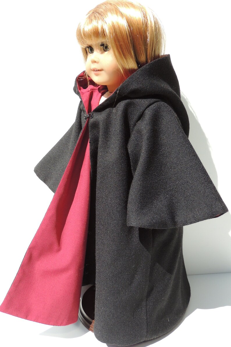 Wizard Doll Cloak fits 18 Doll like American Girl image 3