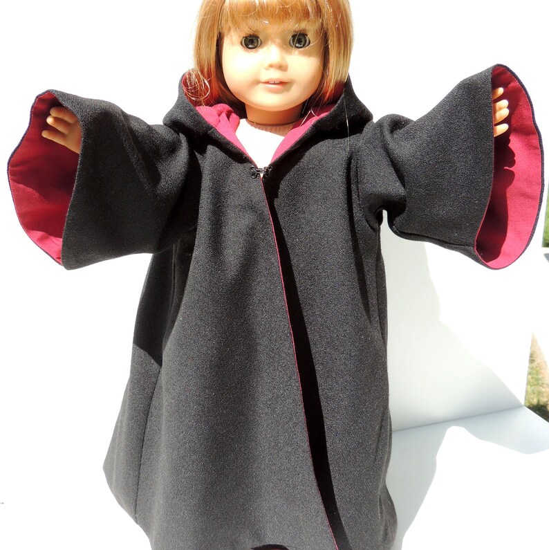 Wizard Doll Cloak fits 18 Doll like American Girl image 2