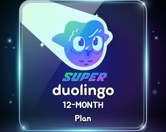 Duolingo Super / 12 meses con garantía - Planificador de idiomas en PDF + Soporte adicional