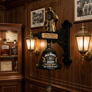 3D Resin Doorbell | Art Bell | Jack Daniel's Guinness Harry Potter ACDC | Wall Mount Decor | Fan Gift | Many Designs