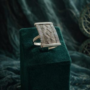 Woven Light Filigree Ring – Senegal Handmade 925 Silver Statement Ring