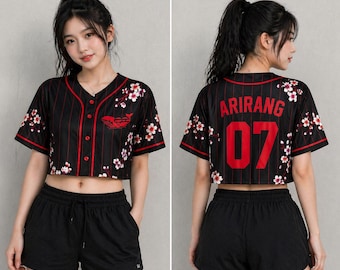 Kpop Crop Jersey Inspired By Arirang, BTS World Tour 2026 Jersey, BTS Kpop Fan Shirt, Arirang Concert Merch, Army Fan Apparel