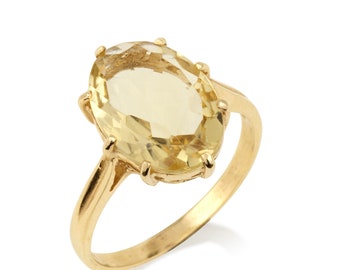 14k Gold Victorian Citrine ring. anniversary gift ideas. Citrine  jewelry.  antique Citrine  ring. Vintage Citrine ring