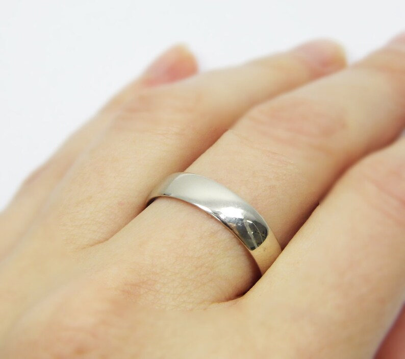 gr-9377-663 men wedding ring Gold wedding ring.men wedding band.14k white gold wedding ring round 5mm wedding ring matte wedding ring ,
