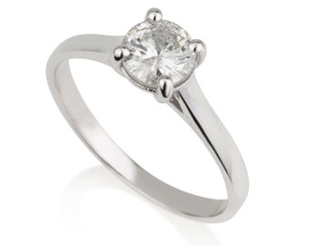 0.77 CT Diamond engagement ring .Promise Ring. Stacking Ring. natural diamond ring. solitaire diamond ring. Statement classic diamond ring