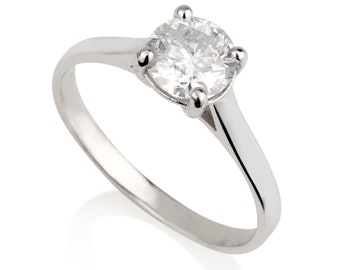1.03 CT Diamond engagement ring .Promise Ring. Stacking Ring. natural diamond ring. solitaire diamond ring. Statement classic diamond ring