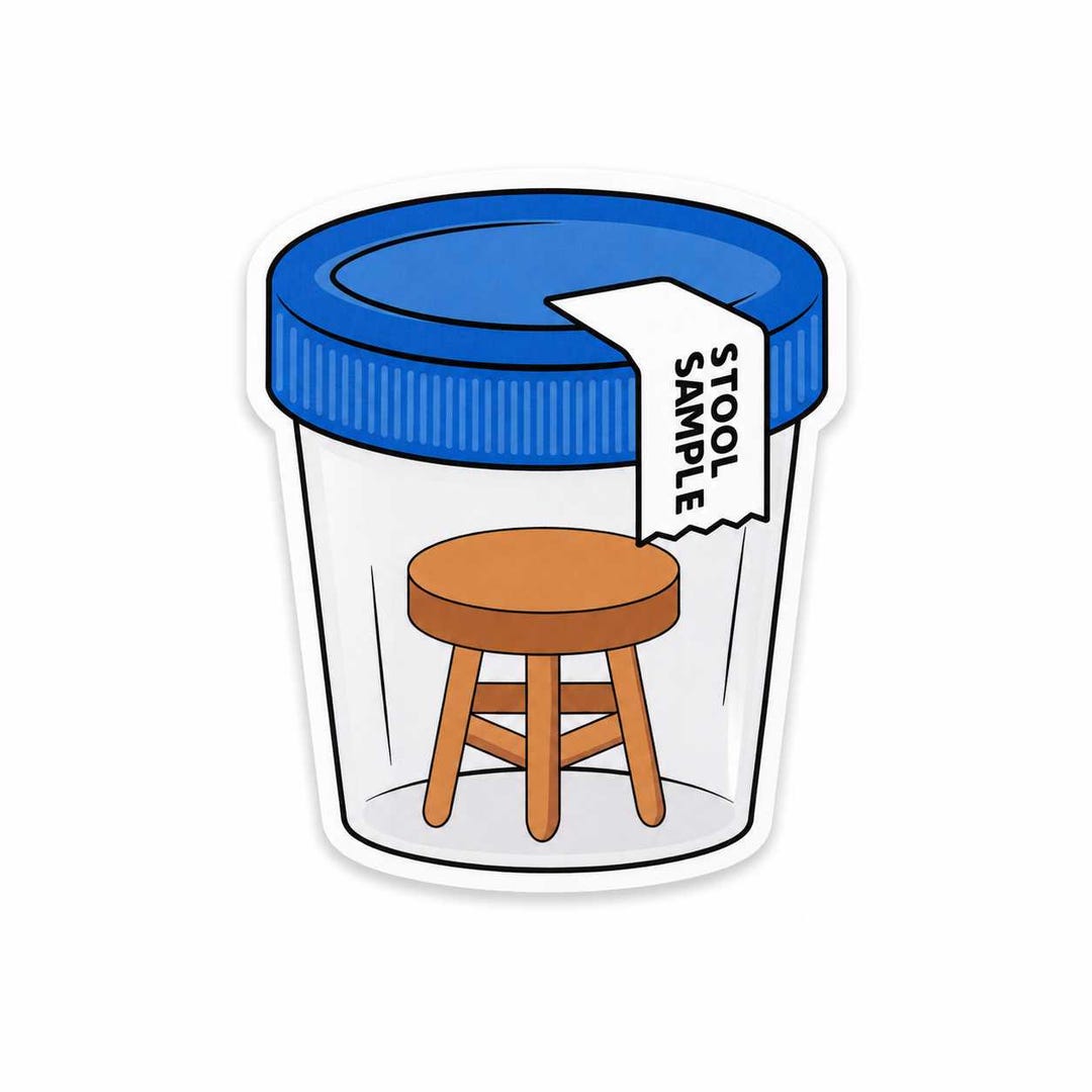 Stool Sample Humor Stool Sample Add-on | Funny Nurse Badge Topper | Medical Humor Gift for ...