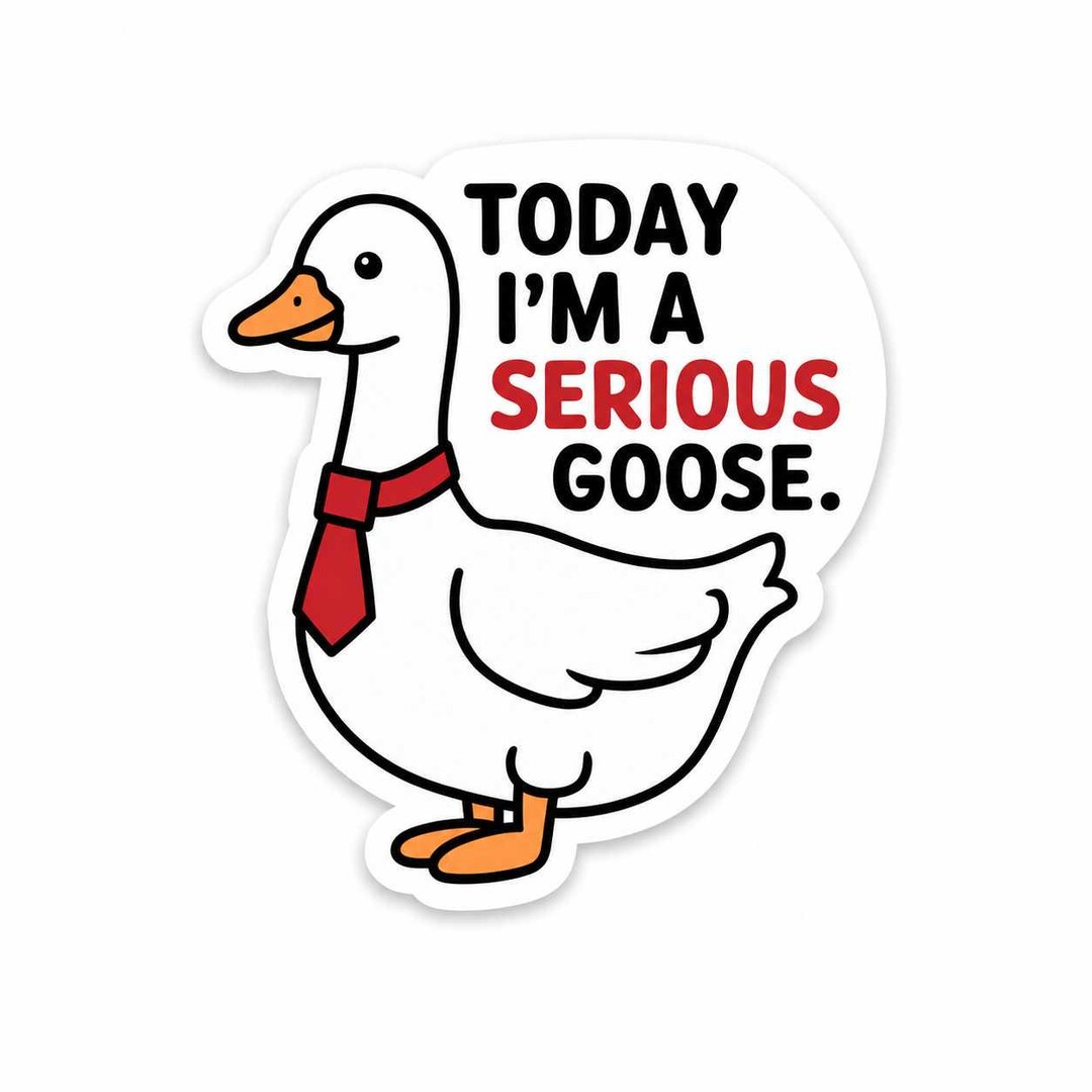 Serious Goose | Funny Goose | Work Humor | Nurse Office | PLASTIC ADD ...