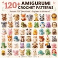 120+ Animal Amigurumi Crochet Patterns Bundle PDF | Cute Plush Toy Crochet Patterns | Beginner Friendly Amigurumi Animals | DIY Gift Ideas