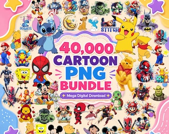 40000+ Funny Cartoon Mega Bundle, Cartoons Clipart, Sublimation Design, Cartoon png, Retro Png Files, Cartoon Characters, T Shirts Design