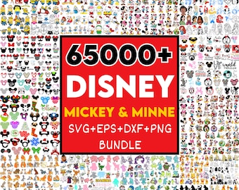 65000+ Special Mega Bundle SVG PNG | Princess, Mickey Mouse, Pixar Clipart | Digital Download Sublimation Files | Cartoon Bundle|Mega Bundle