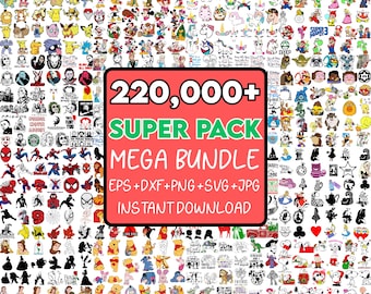 220000+ Mega SVG Bundle, DTF, Cricut Files (Instant Download)