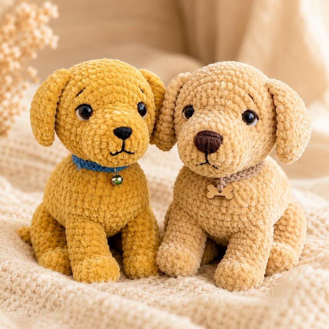 Golden Retriever Amigurumi Pattern, Golden Retriever Crochet, Crochet ...